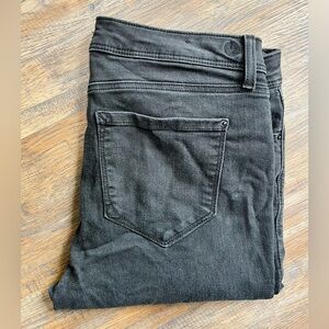 Kensie Jeans Effortless Ankle Mid Rise Size 12/31 Black Jeans